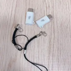 USB変換アダプター Type-C iPhone充電器 ホワイト 2個