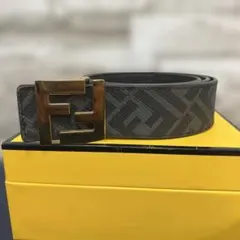 Fendi ロゴ入りリバーシブルレザーベルト確実正規品 - メルカリ