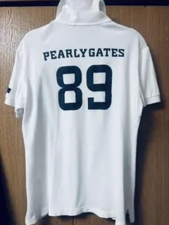 PEARLY GATES ゴルフポロシャツ ホワイト 美品のサムネイル