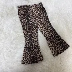 SHEINヒョウ柄 フレアパンツ 18-24M