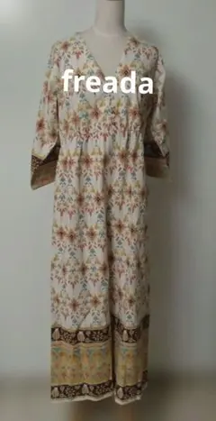 新品タグ付freada インドプリントオールインワン定価16500円