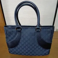 GUCCI トートバッグ GGキャンバス ブラック