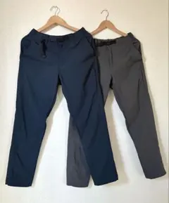 【2本セット】UNIQLO ナイロンギアパンツ S ダークグレイ➕ネイビー