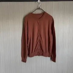 2025年購入無印良品 ＵＶカット強撚コットンクルーネックカーディガン婦人ＸＬのサムネイル