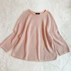 日本製【イネド INED】 ミックス編み コットン混 ゆったり ニット (9)