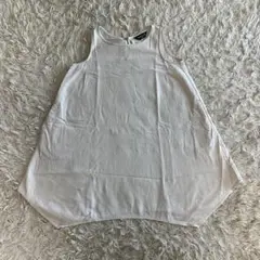 【コムサ】ノースリーブワンピース クリーム色 110cm
