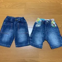 ジャンクストア　デニムハーフパンツ　80