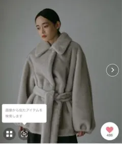 【新品未使用タグ付き】CASAFLINE カーサフライン ウールファーコート CASA FLINE（毛皮/ファーコート）のフリマアイテム一覧