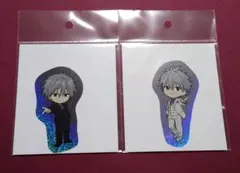 最後のシ者 渚カヲル展 ステッカー 黒スーツ 白スーツ 2点セット