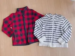 110サイズ アウター ジャンバー パーカー 2枚セット フリース ユニクロ