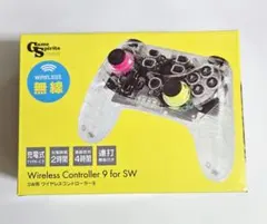 Switch対応　SW用　ワイヤレス　コントローラー　クリア　透明　無線　連打