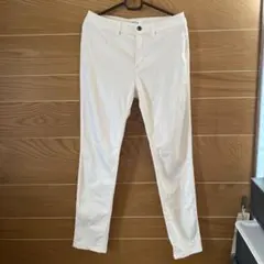 LEPSIM ホワイト スリムフィットパンツ Lサイズ