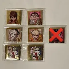 ダンガンロンパシリーズ トレーディング箔押しスクエア缶バッジ 喜怒哀楽　全種 ダンガンロンパ15周年記念展 箔押しスクエア缶バッジ 喜怒哀楽