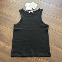 ブラック タンクトップ Sサイズ 綿100%