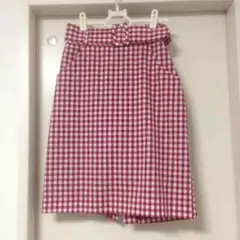fint♡ギンガムチェックタイトスカート