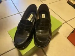 HARUTA 黒 ローファー 23cm