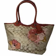 COACH コーチ シグネチャー フローラル トートバッグ フラワーモチーフ