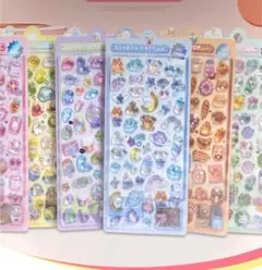 6シート 300個 3Dシール　ぷくぷくシール　シール　ボンボンドロップ　立体