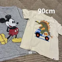 GAP KIDS ミッキーマウス 恐竜Tシャツ 90cm グレーのサムネイル