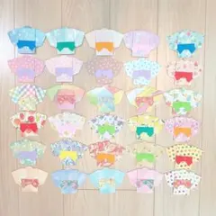 折り紙 浴衣 30枚セット ハンドメイド 夏祭り 七夕 壁面飾り 保育 製作のサムネイル