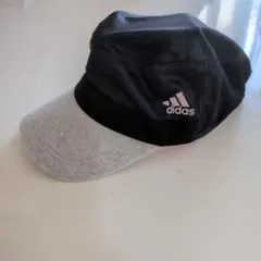 adidas ランニングキャップ ブラック（濃紺） グレー