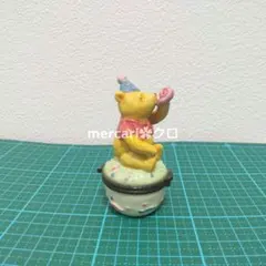 貴重レアクラシックプー本型ヒンジボックス Baby 置物 小物入美品お祝