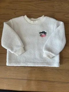 H&M ホワイト ボア トレーナー 92cm