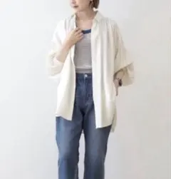 AMERICAN HOLIC バックオープンギャザーチュニック　L