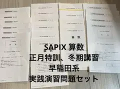 elly様専用 サピックス SSKT SS特訓駒場東邦 教材 駒東対策 算数