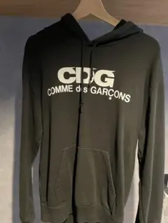 CDG COMME des GARÇONS ロゴパーカー ブラック Lサイズのサムネイル