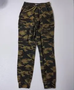 HOLLISTER 迷彩 パンツ ゴムウエスト カモフラ ミリタリー