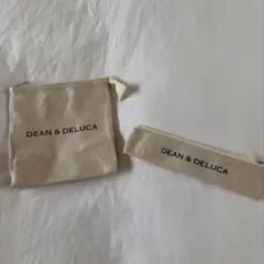 DEAN&DELUCA ランチバッグ&カトラリーポーチ ホワイト 未使用のサムネイル