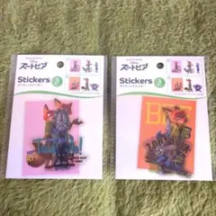 Disney ズートピア ダイカットステッカー 3枚入 A&Bセット販売