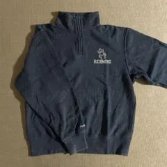 JANSPORT ネイビー ハーフジップ トレーナー