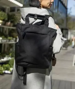 BEAMS HEART 2WAY シンプルバックパック リュック ブラック