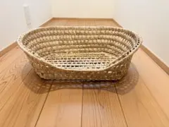 天然素材 ペット用ベッド かご バスケット