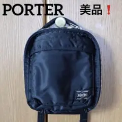 PORTER タンカー　ブラック ミニショルダーバッグ