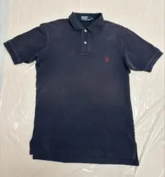 90s polo by Ralph Lauren ポロ M ネイビー赤ポニー