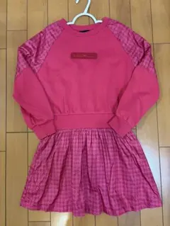 EMPORIO ARMANI ピンク長袖ワンピース　120cm 完売品