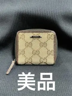 GUCCI GGキャンバス　コインケース　美品