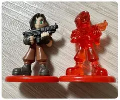 【非売品】FF コカコーラ フィギュア ラグナ 彩色＆クリアレッド 2体セットのサムネイル