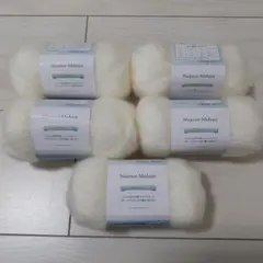 Nuance Mohair ホワイト ５玉　No.１