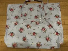 花柄 お昼寝布団バッグ 70cm x 38cm×15cm