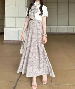 リボン付きドッキングワンピース　apres jour