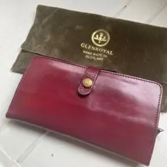 GLENROYAL 長財布　レッド　ブライドルレザー　ボルドー　グレンロイヤルのサムネイル
