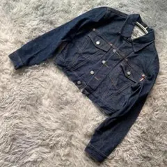 【希少モデル】アメリカンラグシー デニムジャケット USA製 グロップド丈 S