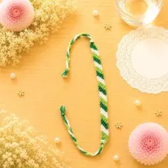 ストライプミサンガ ブレスレット アンクレット 2本