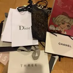 Dior Chanel Three デパコス中心ショップ袋セット