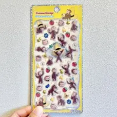 おさるのジョージ　プチドロップステッカー　カミオジャパン　国内正規品