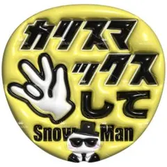 【No.0132】ぷっくりうちわ文字 ファンサ カリスマックス SnowMan
